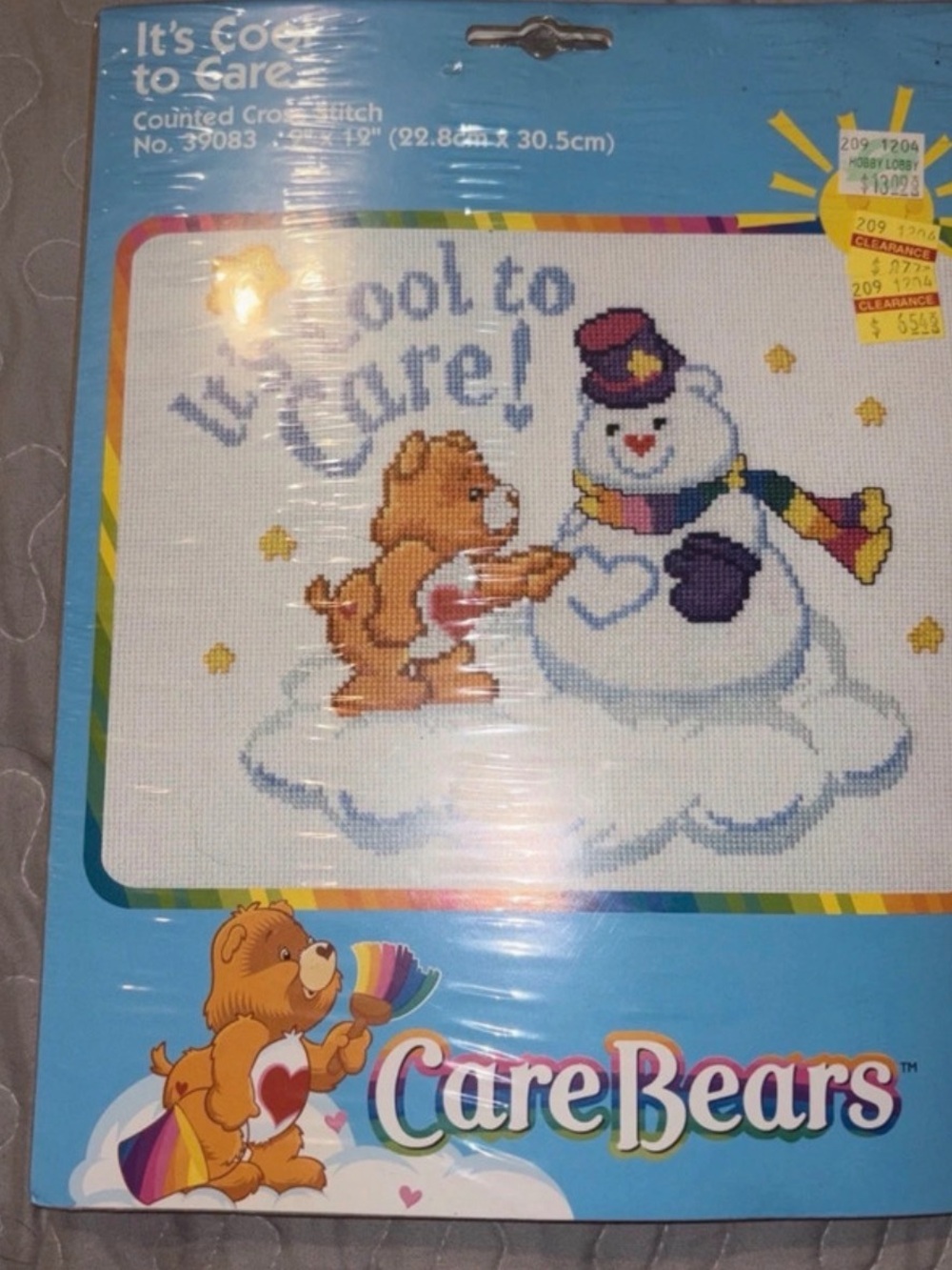 Care Bears Cross Stitch Kit -it’s cool to care
